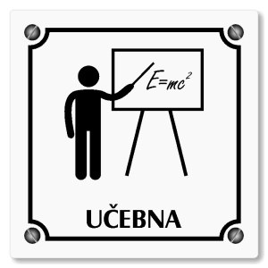Učebna, 80x80mm, bílá, Kansas